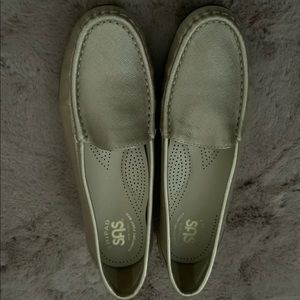 SAS Tripad Comfort Foot Bed Champagne Moccasin Soft Leather Slip-on Loafer 7.5 M